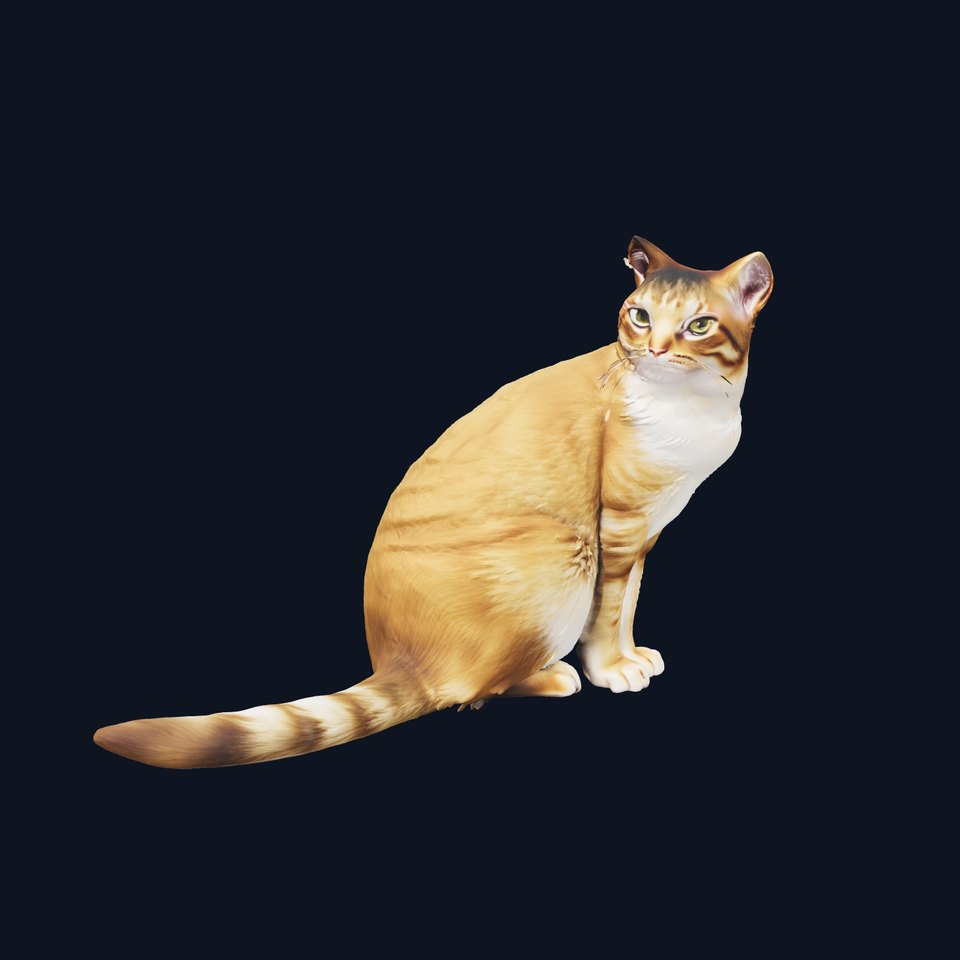 Ginger Tabby Cat model pack